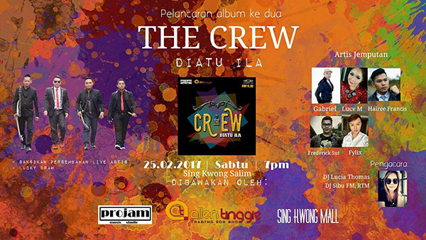 Poster pelancaran album kedua The Crew.