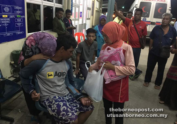  Keluarga mangsa gembira berjumpa dengan mangsa di Hospital Kudat.