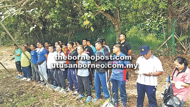  Sebahagian daripada anggota PDRM Bintulu yang turut serta dalam latihan berkenaan.