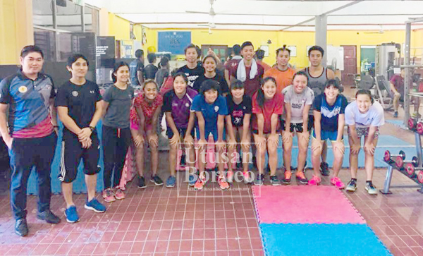 SKUAD renang Sukma Sabah yang menyertai kem latihan selama lima hari di Kota Kinabalu pada 18-22 Jun lalu.