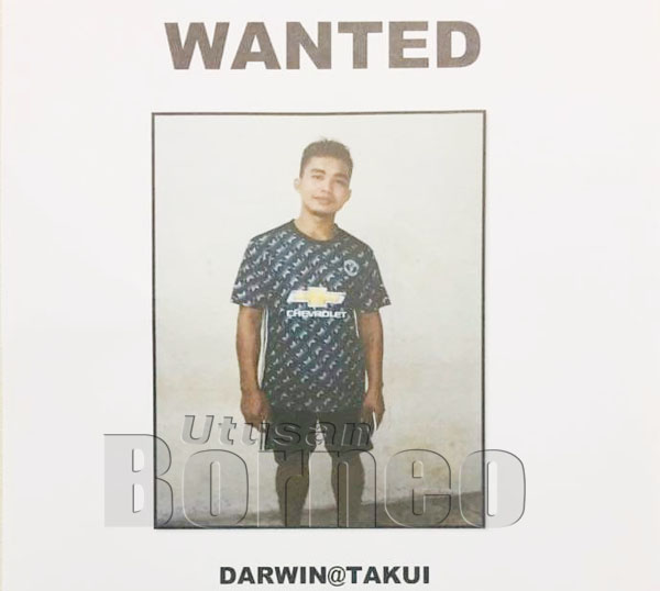 DARWIN @Tukui yang dikehendaki polis.