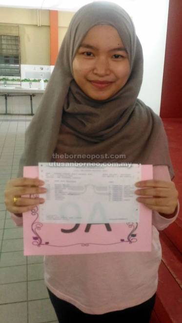  Shahsha Syamimi Khusrin Shah turut meraih keputusan 9A SPM 2018.