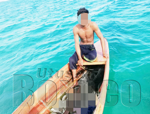 SUSPEK ditahan kerana disyaki terlibat dalam aktiviti mengebom ikan di perairan Pulau Bum-Bum Semporna.