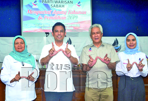 SARIFUDDIN, Ma’mun, Farizah dan Rina menerajui kepimpinan Warisan Bahagian Kalabakan.