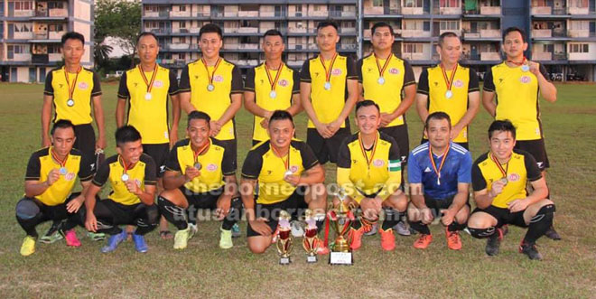  Pasukan gabungan JSJ/JSJK bergambar kenangan selepas muncul juara Piala KPD 2019.