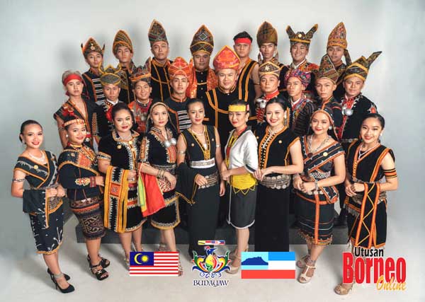  IN Unity Charole memakai baju tradisi sekaligus mengetengahkan budaya Sabah di peringkat antarabangsa.