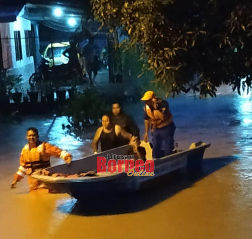 Penduduk di kampung Jugan dipindahkan ke PPS malam tadi psebelum dibenarkan pulang hari ini.