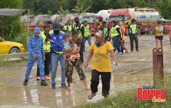  Operasi gabungan tujuh agensi ini dijalankan di empat lokasi tumpuan PTI di sekitar Kota Kinabalu.