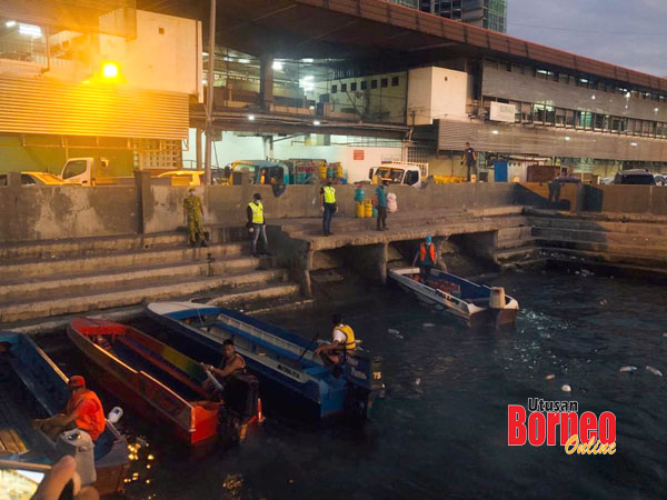  Hanya pekerja yang bekerja dalam perkhidmatan perlu sahaja dibenarkan untuk bergerak dari Pulau Gaya ke sini dan sebaliknya.