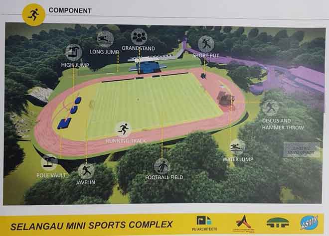  Projek pembinaan kompleks sukan di Selangau.