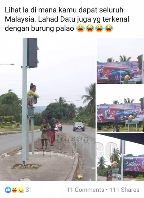  Gambar yang dikongsi mendapat pelbagai respon warganet berkaitan isu Pala'u di Lahad Datu.