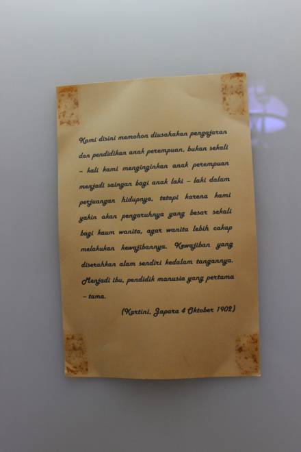  Antara surat Kartini.