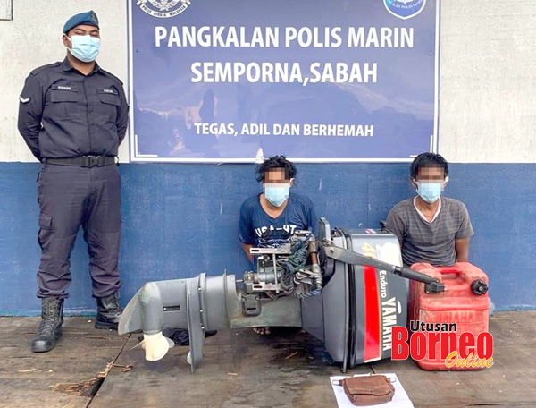  Kedua-dua suspek dibawa ke Pangkalan Polis Marin Semporna untuk siasatan lanjut.