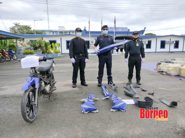  Motosikal yang dicuri suspek remaja berjaya dikesan polis.