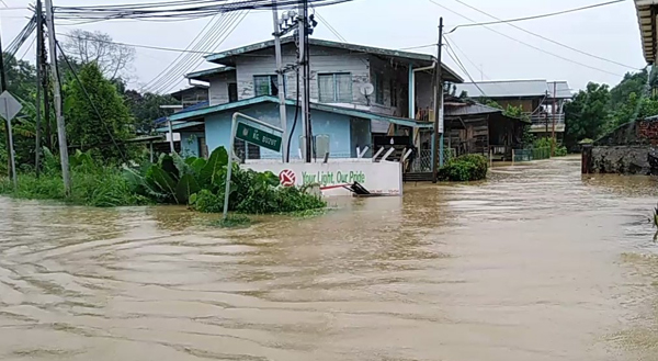  Kawasan Bulatan Sigah di pekan Donggongon antara lokasi yang sering dilanda banjir.