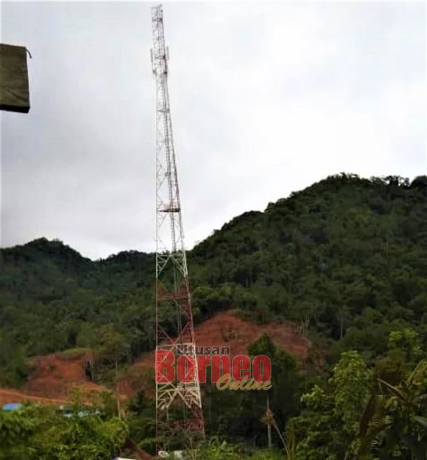  Menara telekomunikasi Nanga Serau, Katibas di Song yang didakwa tidak berfungsi hampir setahun.