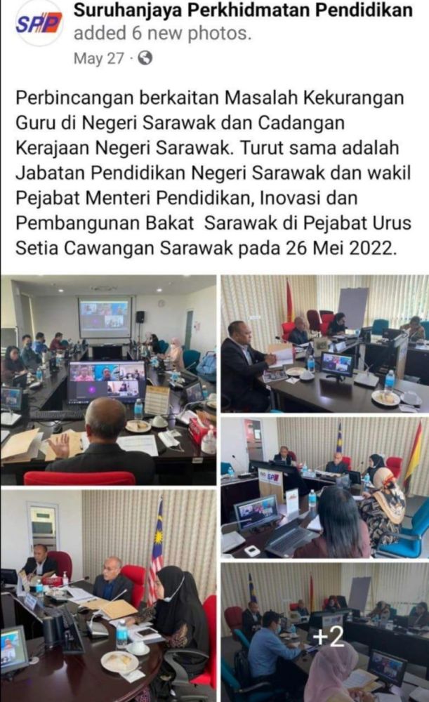Gamba ti diambi kena 26 Mei 2022 maya baum bekaul engagu suntuk pengajar di Sarawak. 