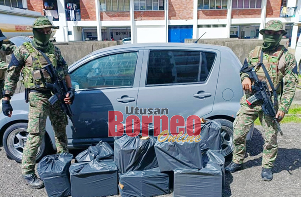  Rokok dan kenderaan yang dirampas dibawa ke IPD Tawau untuk tindakan selanjutnya.