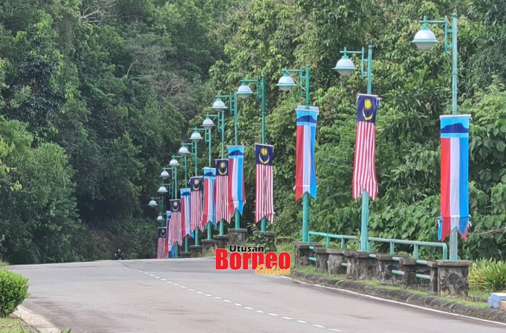  Antara bendera yang dipasang di sekitar jalan-jalan utama UMS.