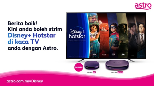  Astro kini memperkenalkan aplikasi Disney+ Hotstar di Ulti Box.