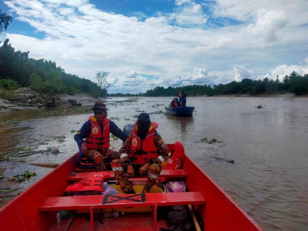 Operasi SAR memasuki hari ketujuh di permukaan sungai dalam radius 10 kilometer bagi mengesan mangsa.