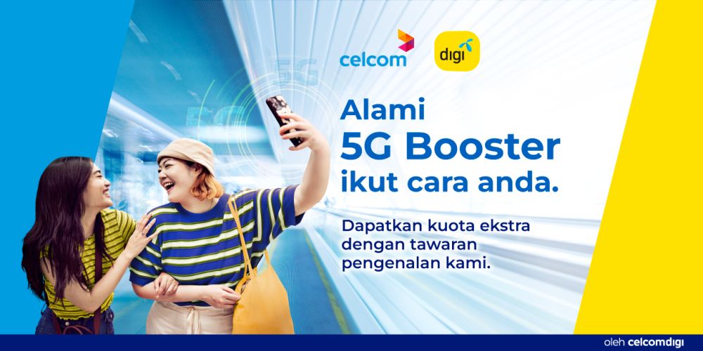 CelcomDigi 5G Booster memenuhi keperluan pelanggan pascabayar dan prabayar CelcomDigi.