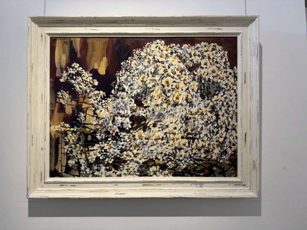 White Blossoms adalah salah satu lukisan terakhir Chong sebelum dia meninggal dunia pada tahun 1999.