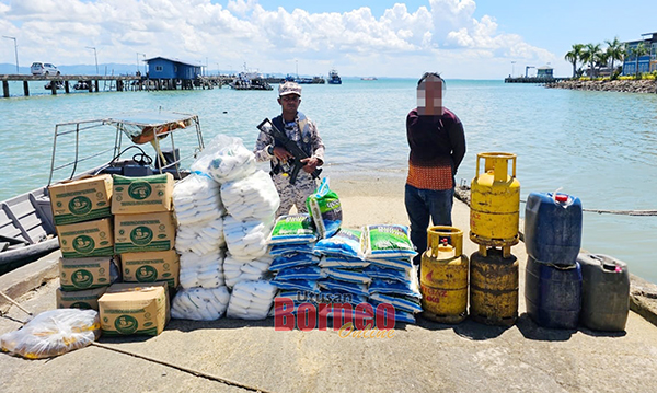  Suspek dan barang kawalan yang dirampas dibawa ke ke Jeti Zon Maritim Tawau untuk siasatan lanjut.