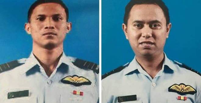 Dua juruterbang yang terkorban - Foto Facebook Friends Of ATM 