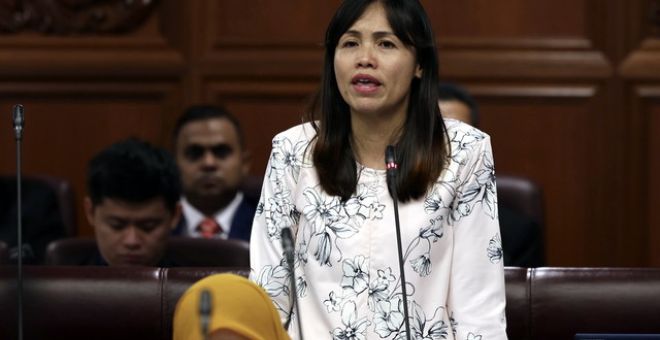 Teo ketika menghadiri Sidang Dewan Negara di Bangunan Parlimen hari ini.-Gambar BERNAMA