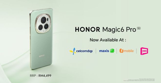 Dapatkan HONOR Magic6 Pro dengan CelcomDigi, Maxis, U Mobile dan Yes.