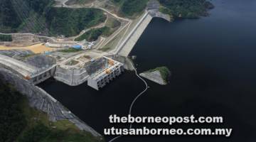 MIILIK SARAWAK: HEP Bakun berkapasiti 2,400MW, merupakan loji kuasa hidroelektrik terbesar di negara ini.