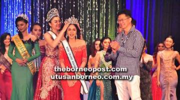 BAJIK: Fiolla (kiba) ngengkahka jumpang ba Theresa ke dipilih megai gelar Miss Grand Sarawak 2018.