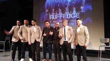 KONSERT: Ruffedge akan mempersembahkan lagu-lagu popular mereka seperti ‘Bila Rindu’, ‘Khayalan’, ‘Tipah Tertipu’, ‘Lemas’, ‘Tiada Lagi Cinta’ dan sebagainya sepanjang konsert sulung mereka di KL Live pada 4 Ogos.  — Gambar Bernama