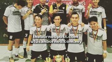 JUARA: Pemain Kelab Putra FC Columbia muncul juara Russia 2018 World Cup Fever Bintulu5v5. 