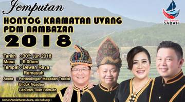 POSTER perayaan Pesta Kaamatan PDM Nambazan, Penampang.