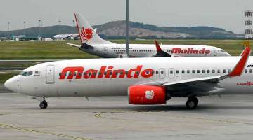 BERKEMBANG: Malindo Air membuat penerbangan pertamanya ke Wilayah Persekutuan Labuan mulai semalam dari Lapangan Terbang Antarabangsa Kuala Lumpur (KLIA). — Gambar Bernama