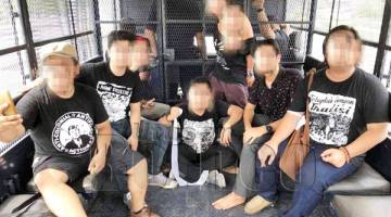 LAPAN peserta yang ditahan selepas terlibat dalam Himpunan Hari Malaysia Pandang ke Sabah.