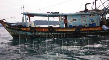BOT nelayan pukat tunda yang ditahan Maritim Malaysia dalam Operasi Sejahtera.