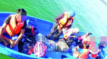 PPM Tawau mengesan kehadiran bot laju yang membawa muatan penumpang mencurigakan semasa melakukan Operasi Gelora Khas di perairan Sg Melayu, Pulau Sebatik.