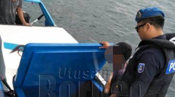 TANGKAPAN ikan di dalam bot melayan yang turut dirampas semasa Ops Gelora.