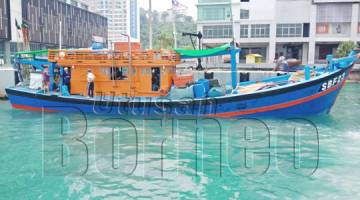 BOT nelayan Vietnam yang ditahan di perairan Kota Kinabalu.