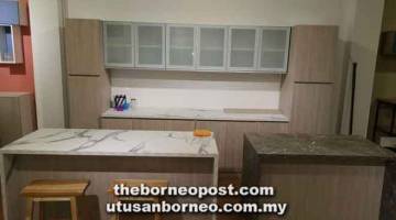 KONSEP BAHARU: Set kabinet dapur yang ada ditawarkan di ME Studio.