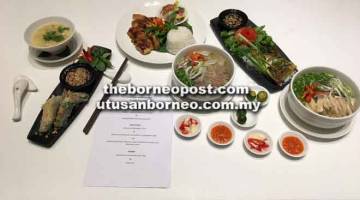 ISTIMEWA: Antara juadah yang diperkenalkan untuk set makanan ala Vietnam di Pullman Kitchen.