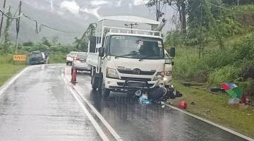 LOKASI: Keadaan kemalangan di lokasi semasa kejadian.