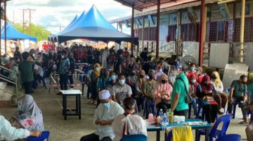 VAKSIN : Program Outreach di Pulau Bum-Bum dapat sambutan.