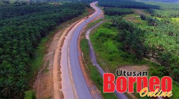 FASA SATU: Antara projek Lebuhraya Pan Borneo Sabah Fasa Satu.  