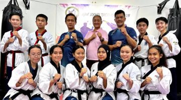 SEDIA: Pasukan Kelab Taekwondo Han Loong sedia memberi cabaran pada kejohanan taekwondo kebangsaan di Kuala Lumpur penghujung minggu ini.