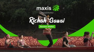 Artis Iban, Ramles Walter dengan lagu pop Gawai ‘Richah Gawai’.