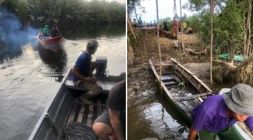 Operasi SAR dilancarkan di lokasi kejadian. - Gambar JBPM